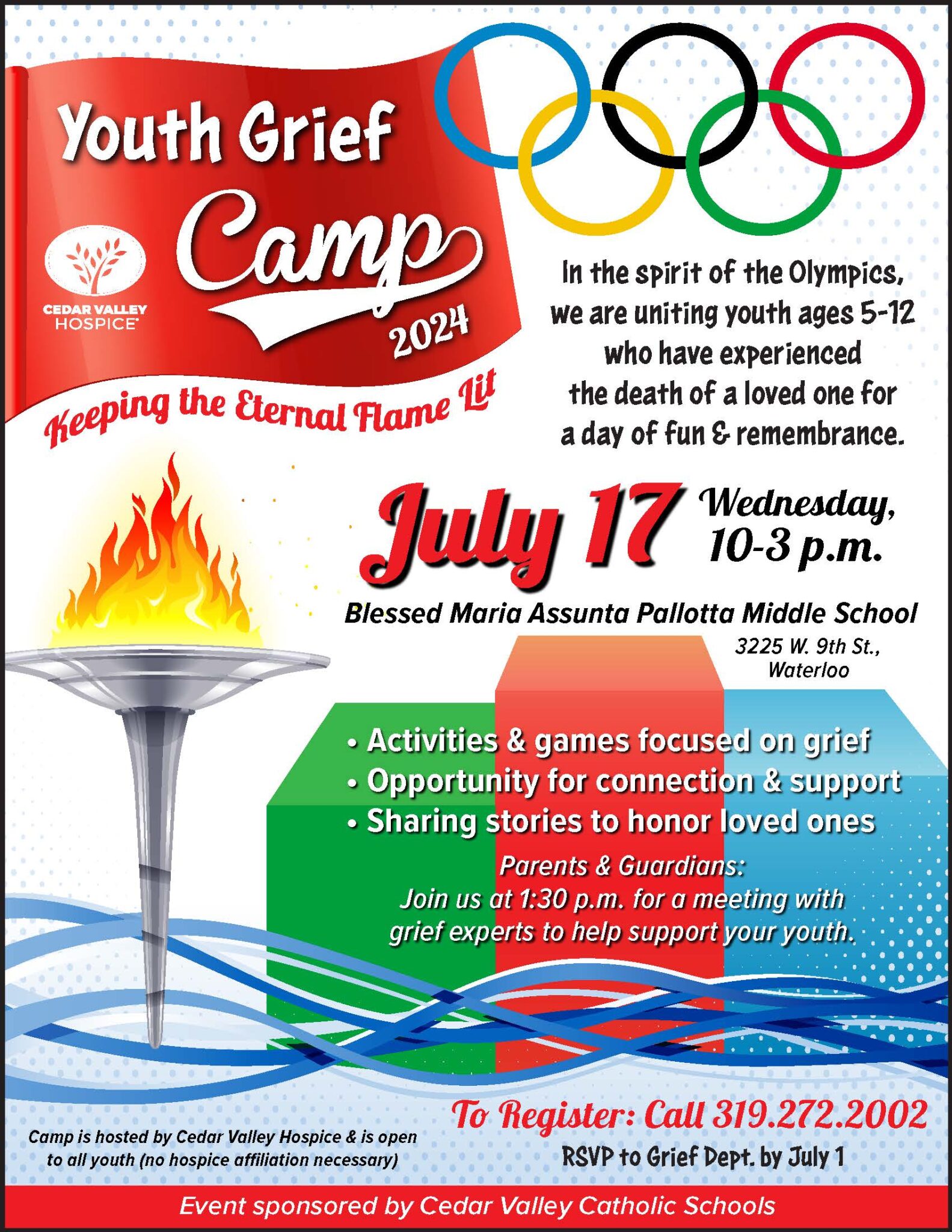 Youth Grief Camp 2024 Flyer
